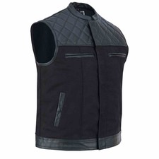 Kutte Biker Weste Herren Schwarz Chopper Rocker Motorrad