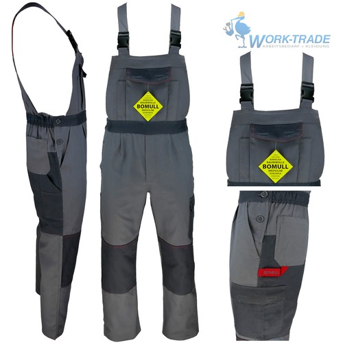 Arbeitslatzhose grau 100 - arbeitslatzhose,