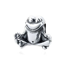 Charm Perle Frosch Yoga 925 Silber Bead - Anhänger passt für Pandora Armband