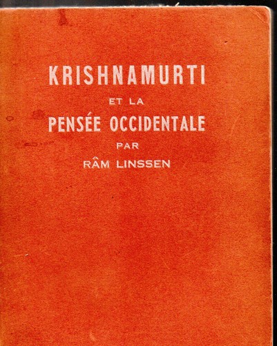 Ram linssen krishnamurti und - ram,