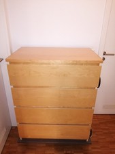 IKEA Kommode Malm Birke 4 Schubladen, 80cm breit, gebraucht, sehr guter Zustand