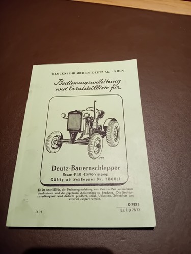 Deutz 414 bauernschlepper - deutz,