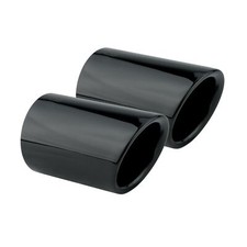 2 Auspuffblende Schwarz