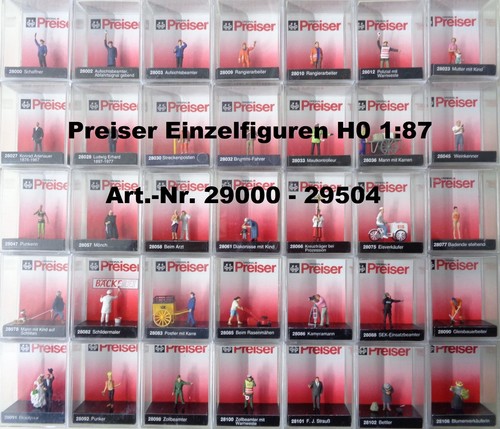 Preiser 87 einzelfiguren - preiser, h0