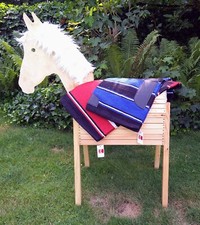 Navajo-Decke,Western-Decke,Sattelunterlage 30x60  Blau oder Rot * NEU*