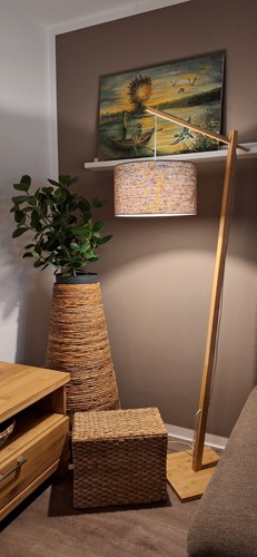 Stehleuchte bambus holz natur - bambus-holz,