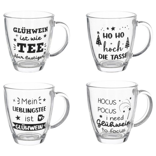Glühwein trinkglas mit henkel - trinkglas,