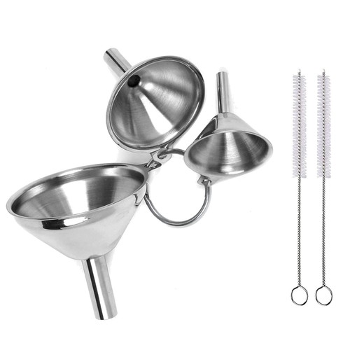 Edelstahl trichter set - trichter, 3