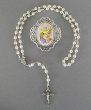 Rosenkranz Erstkommunion Mädchen + Schatulle Kelch bunt RL 524-2