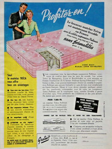 Pressewerbung 1953 tréca die - pressewerbung,