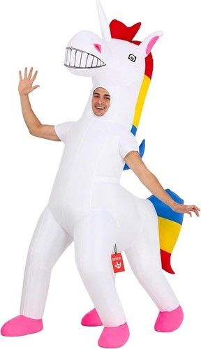 Aufblasbares einhorn kostüm - aufblasbares,