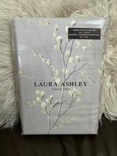 SCHÖNES NEU IN VERPACKUNG LAURA ASHLEY PUSSY WILLOW LAVENDEL DOPPELBETTWÄSCHESET