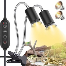 Wärmelampe Terrarium Schildkrötenleuchten mit Clip Doppelkopf Spinne Wärmelampe