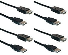 4x 3m USB Verlängerungskabel