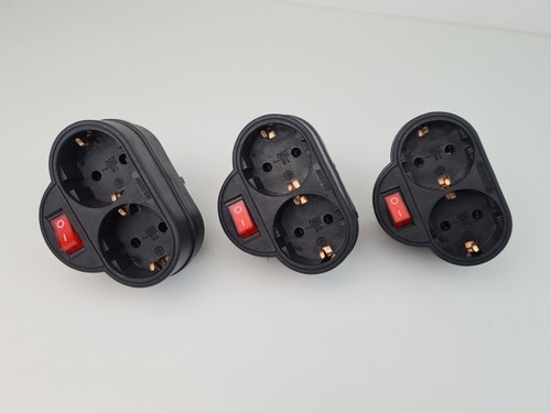 Doppelstecker mit schalter - 3, x