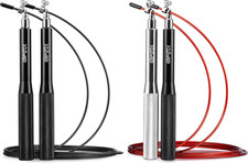 Gymtek® Springseil Skipping Rope Hüpfseil Sprungseil Speed Rope Fitness 300 cm