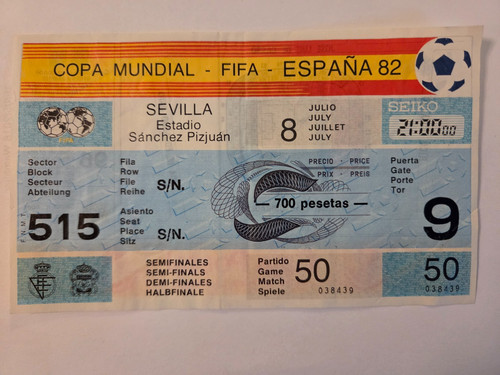 1982 halbfinale unbenutzt - wm,