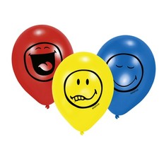 Smiley Ballons 6 Stk Party