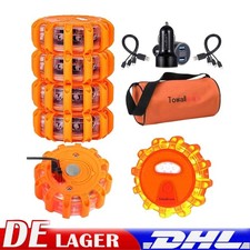 3/6 Stück LED Warnblinkleuchte Warnleuchte Pannenleuchte Unfalllicht DHL