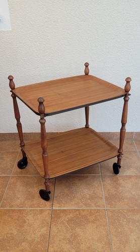 Servierwagen teakholz flächen - teakholz,