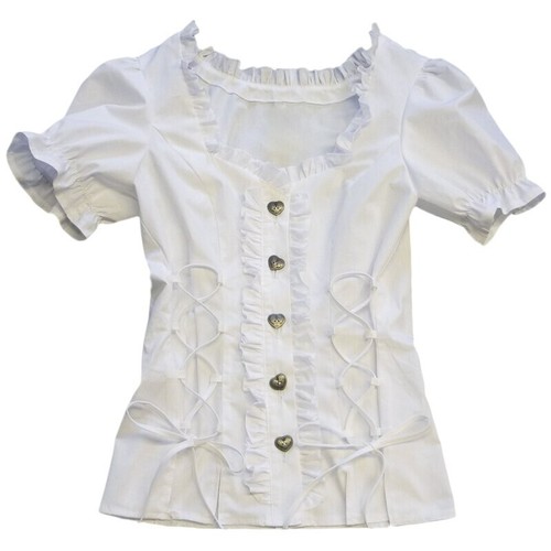 Trachtenbluse weiß trachten - trachtenbluse,