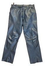 Lederhose RABERG  Herren Gr. 35 (ca.50) Echt Leder schwarz glattleder