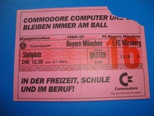 86/87 Ticket FC Bayern