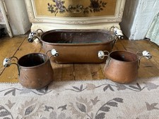 3 x Kupfer Jardiniere