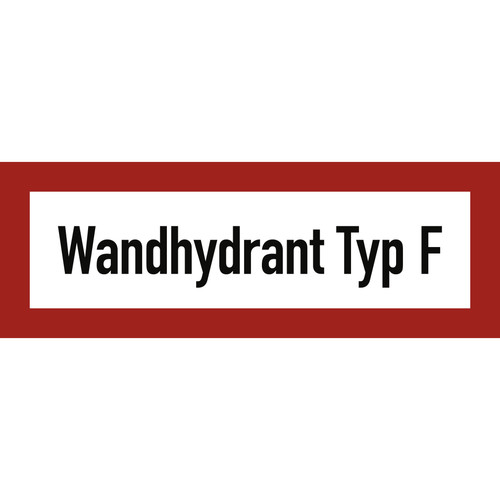 Aufkleber wandhydrant typ f - aufkleber,,