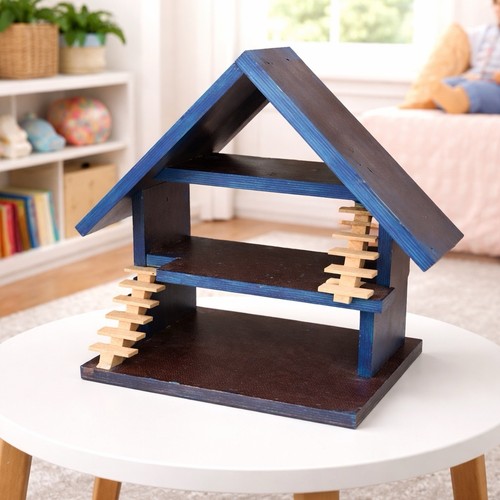Puppenhaus holz etagen mit - 2,