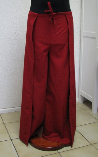 Roter hosenrock wickelhose - hosenrock,