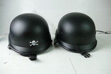 2x Helme schwarz Tomount Airsoft Jäger Soft Air Sport wie neu X-1627