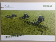 KRONE Vendro Kreiselzettwender Heuwender Prospekt Traktor Bulldog Schlepper
