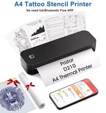 Thermodrucker A4 Tragbar Mobiler Drucker Bluetooth für Smartphones Laptop 300DPI