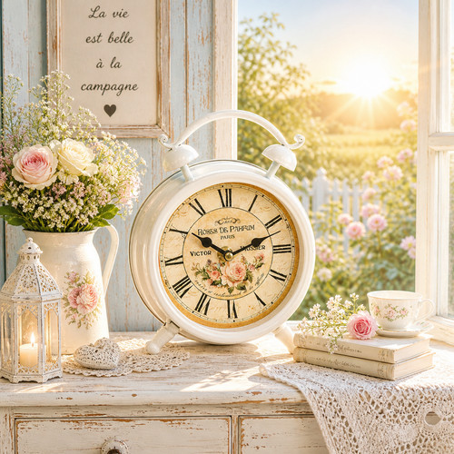 Vintage tischuhr weckerdesign - vintage,