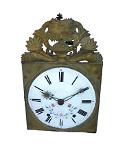 alte kleine orig. Sonnenkopf Comtoise / Morbier  Datum 1840 auf Zifferblatt