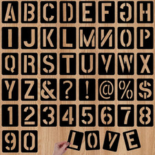 42 Stück Buchstaben Schablone