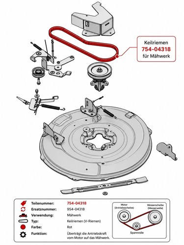 Keilriemen für mtd minirider - keilriemen,