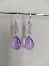 Ohrringe mit Lila