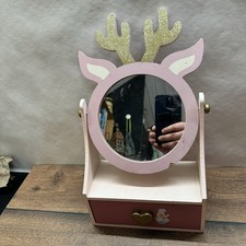 Rosa Kinder-Spiegelkommode