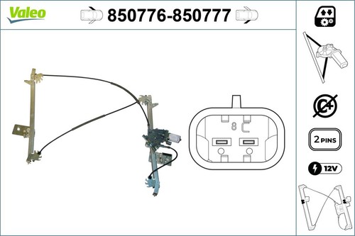 Fensterheber valeo 850776 für - valeo,