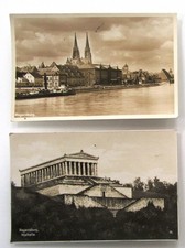 REGENSBURG Bayern 2 x Postkarten Lot alte Ansichtskarten ungelaufen ~1920/30