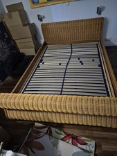 Rattanbett 140x200 mit Lattenrost