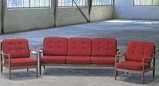 Mid Century - Möbel Set - Sofagarnitur -   Skandinavischer Style - Retro - Teak