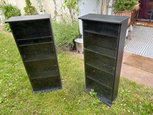 Vitrine schrank schwarz - /,