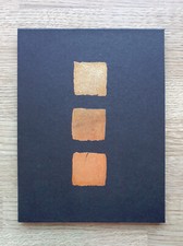 Leporello Portraitmappe Bildermappe Faltbuch Album Karton schwarz, gold bemalt