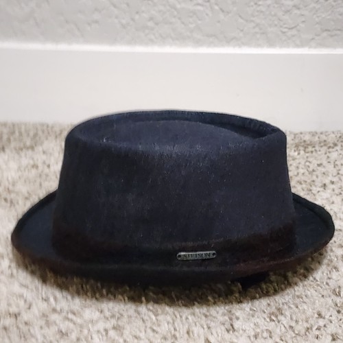 Stetson check denim pork pie - stetson,