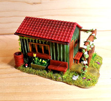 #a783 DIORAMA " LAUBE / GARTENHAUS  /  SCHUPPEN " H0 - sehr SCHÖN !!!!