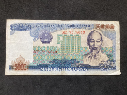 Banknote 1987 5000 dong - 1987,,