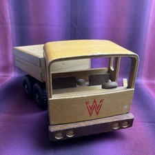 DDR Holzspielzeug FWF Friedrich Fröbel Werda LKW Laster Holz Auto Ostalgie